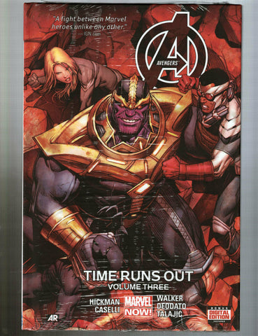 AVENGERS VOL 3 TIME RUNS OUT Hardcover -- Marvel, 2015 -- NEW!