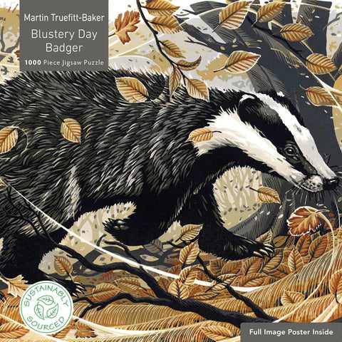 Puzzle: Blustery Day Badger: 1000-pieces