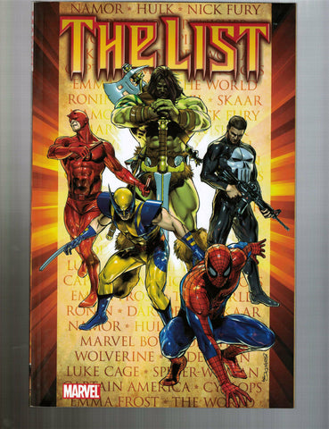 THE LIST  - Softcover - Marvel 2010 -NEW!