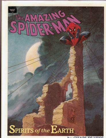 SPIDERMAN Spirits of the Earth HC- Marvel, 1990 - 1st print - C. Vess - VF