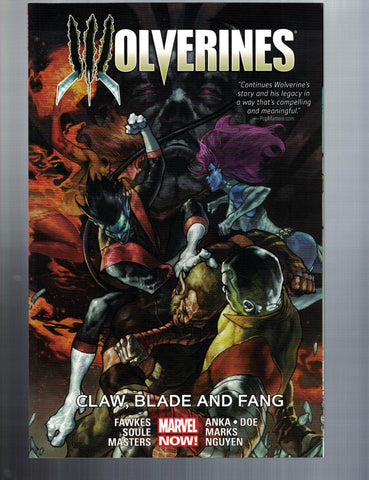WOLVERINES VOL 2 CLAW, BLADE & FANG softcover - Marvel 2015 -  NEW!