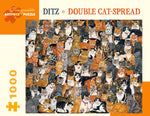 Ditz: Double Cat-Spread 1000-Piece Jigsaw Puzzle